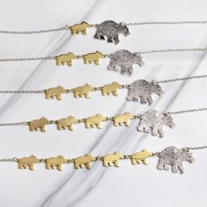 High quality factory price momma bear necklace mama bear jewelry necklace