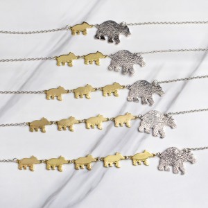 High quality factory price momma bear necklace mama bear jewelry necklace