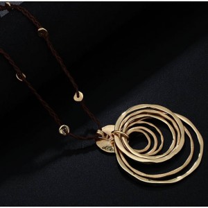 Popular Design Metal Disc Necklace Accessories Necklace