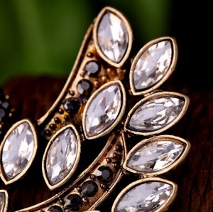 Custom Vintage Women Jewelry Full Crystal Swan Brooch