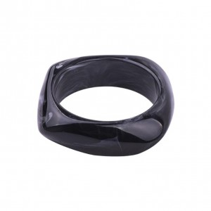 Latest imitation jade lady jewelry fashion big resin bangle