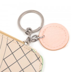 WENZHE Mini Cute Ice Cream Coin Purse With Key Ring