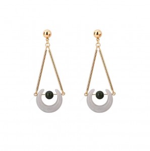 New trend product fashion stud dangle earring crescent horn earrings