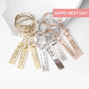 Personalized Handwriting Keychain Gold Engraved Keychain Personalized Keychain for Women Gift Feminist Graduation Gift Popular Jewelry