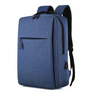 Backpack cross-border USB backpack simple business casual backpack female male computer bag