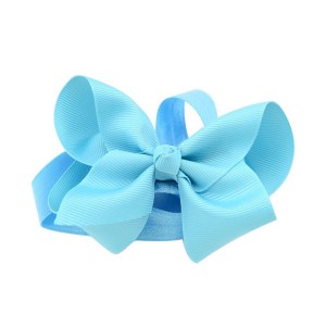 Wholesale Christmas Grosgrain Ribbon Bow Children Headband Elastic Hair Band Cute Kids Hair Accessories For Baby Girl