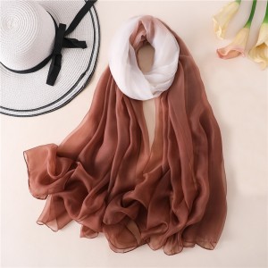 WENZHE New Fashion Luxury Designer Chiffon Soft Wholesale Long Scarf
