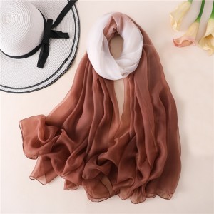 WENZHE New Fashion Luxury Designer Chiffon Soft Wholesale Long Scarf