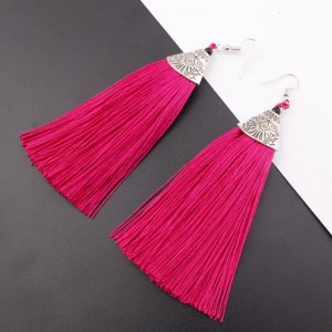 Wholesale Women Vintage Earrings Jewelry Ancient Long Tassel Drop Earrings