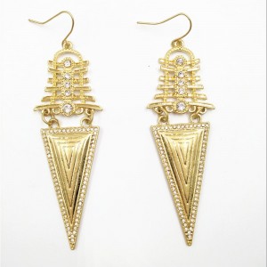 Latest Gold Plated Tribal Metal Earring Trendy Geometric Earring