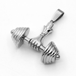 Best Quality Barbell Pendant Jewelry Dumbbell Pendant Necklace