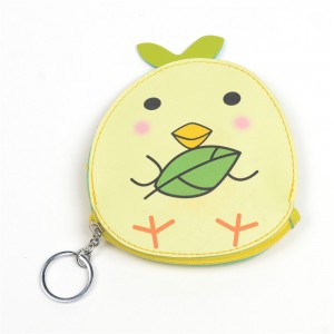 WENZHE Cute Cartoon Chick PU Animal Coin Purses