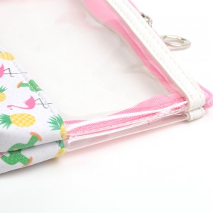 WENZHE Flamingo Clear Cosmetic Travel Bag