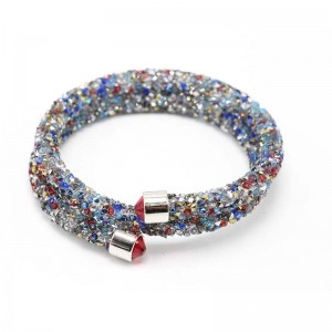 Popular Ladies Jewelry Bride Multilayer Crystal Bracelet