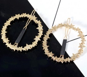 New style hot sales simple hair pins for women star round hairpin hair accessories