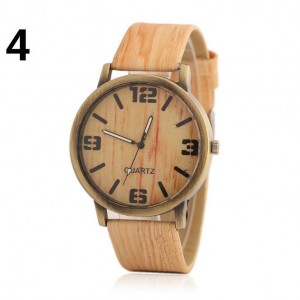 Custom quartz watches wholesale imitation wood grain wrist watch