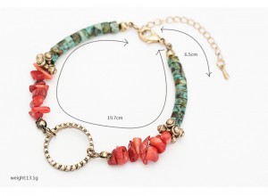 New design European and American retro bracelet natural stone beaded handmade DIY bracelet fashion jewelry