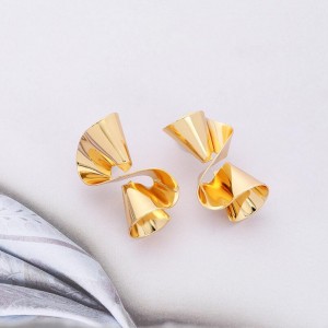 Most Popular Products Irregular New Designs Gold Distortion Earrings Women