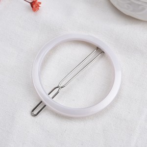 Vintage Style Round Geometric Tortoiseshell Acrylic Hairpin Ladies Hair Accessories