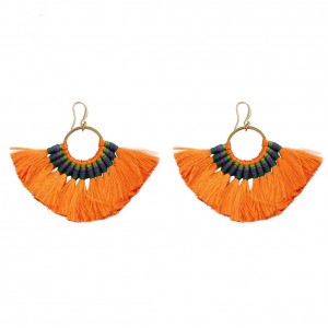 Wholesale Hot Selling Boho Hoop Tassel Earrings For Women Jewellery