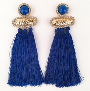 Boho style handmade long tassel women vintage fashion jewelry drop earrings