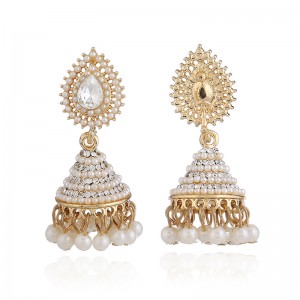 New Designs Gold Jhumka Earring Wedding Tear Drop Earrings For Women