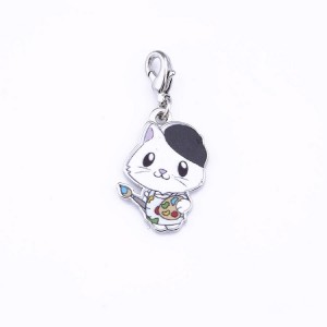 2019 New Cute Cat Silver-Plated Jewelry Keychain