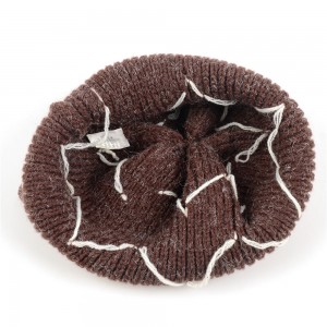 WENZHE Women’s Winter Solid Chic Warm Knit Beret Hat