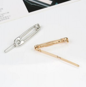 Girls’ simple jewelry metal pin hair clips wholesale fashion hair accessory