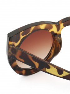 WENZHE Fashion Tortoise Acrylic Frame Ladies Custom Sunglass