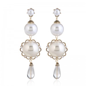 New Hot Sell Latest Design Handmade Pearl Drop Earrings Designs For Women Wedding Engagement Party