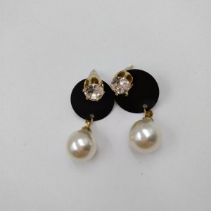 Latest Model Fashion Micro Pave Jewelry Wholesale Pearl Earrings China Factory