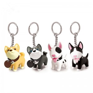 Puppy keychain pvc cartoon keychain