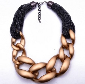 Products for women punk big chain link choker statement necklace