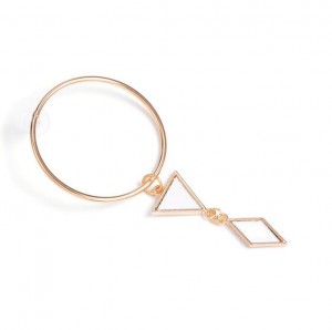 24K Gold Exaggerating Circle Modern Minimalist Geometric Earrings Women