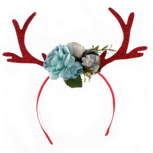 Fashion Children Girls Adults Christmas Headband Cute Christmas Reindeer Antler Flower Hairband