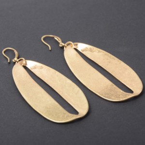 Latest Fashion temperament gold metal raindrops earrings