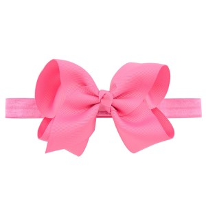 Wholesale Christmas Grosgrain Ribbon Bow Children Headband Elastic Hair Band Cute Kids Hair Accessories For Baby Girl