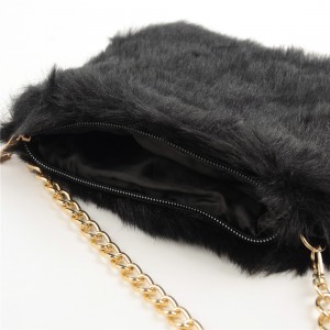 WENZHE Wholesale Fashion New Design Bag Soft Surface Fur Plush Women Crossbody Bag