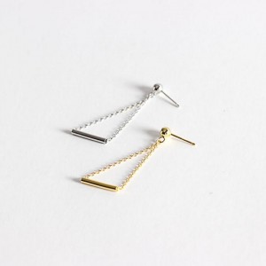 Personality Ethnic Style Copper Triangle Chain Dangle Earrings Women