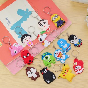 Cartoon anime Mickey Mouse Rubber Keychain