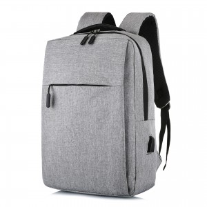 Backpack cross-border USB backpack simple business casual backpack female male computer bag