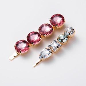 WENZHE New Crystal Flamingo Hair Pins Sets for Women Girls Colorful Hair Jewelry Barrette Animal rhinestone Hair Clip