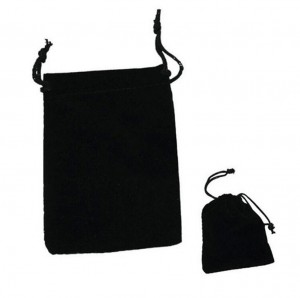Black drawstring packaging gift bags velvet jewelry bag jewellery pouches