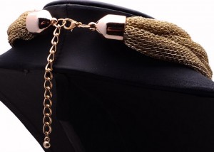Products for women punk big chain link choker statement necklace