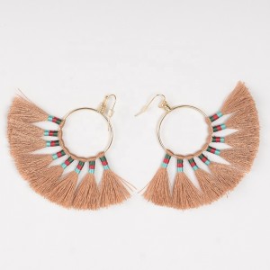 Wholesale Jewelry Fashion Bohemian Long Drop Cheap Tassel Earrings Women