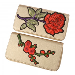 WENZHE Hot Selling Korean Style Ethnic Flower Embroidered Purse For Lady