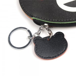 WENZHE Cartoon Animal Bear PU Leather Kids Coin Purses