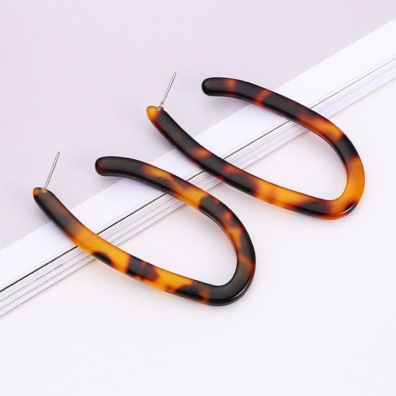 Wholesale Fashion Korea Style Jewelry U-shaped Acrylic Earrings Featured Image