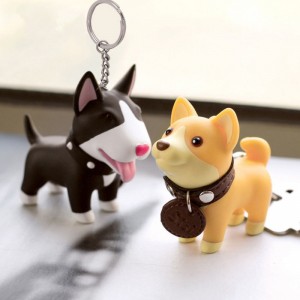 Puppy keychain pvc cartoon keychain